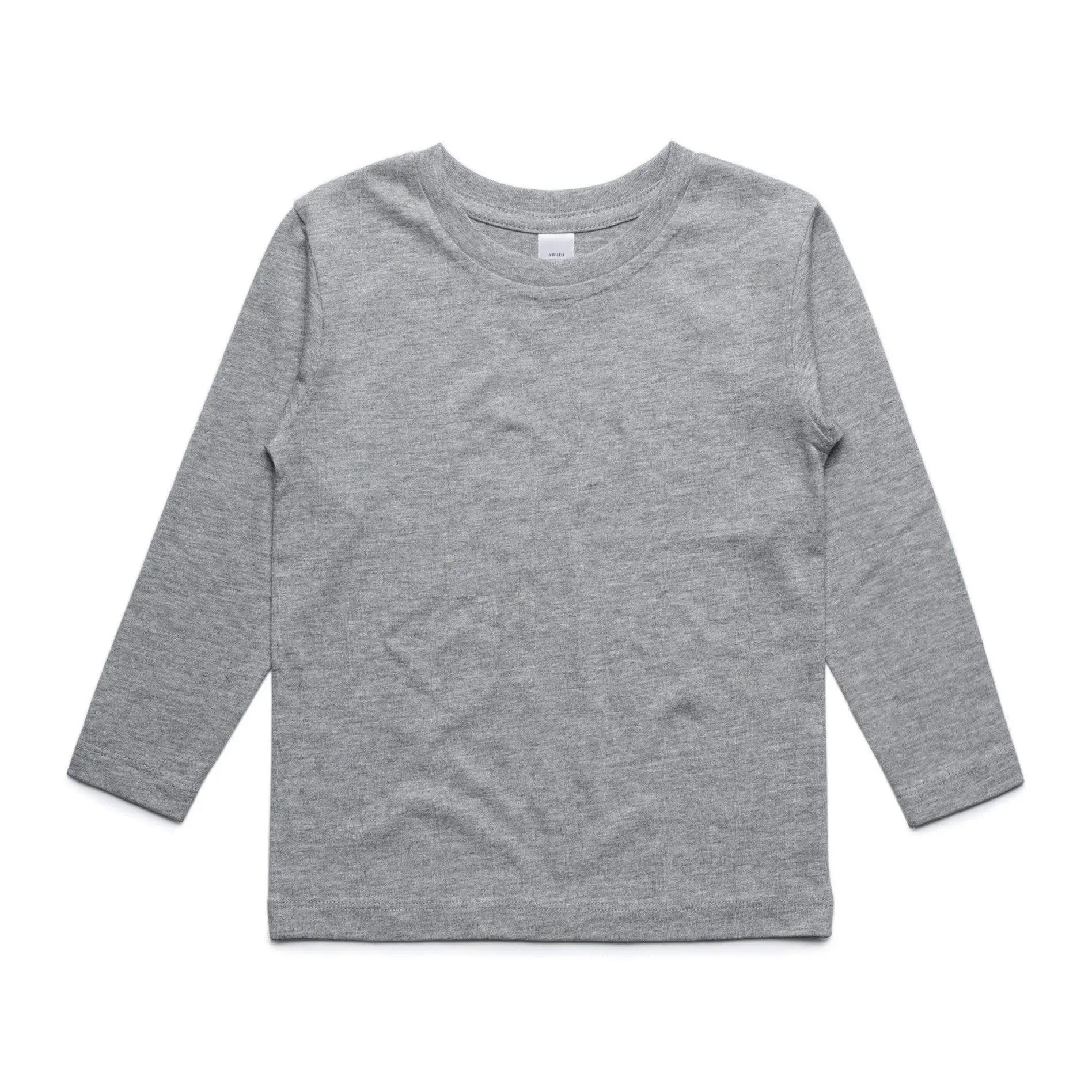 As Colour youth long sleeve tee 3008 Casual Wear As Colour GREY MARLE 8Y